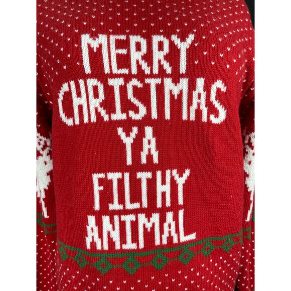 Home Alone, Ugly Christmas Sweater, Merry Christmas Ya Filthy Animal, Reindeers - Picture 2 of 7